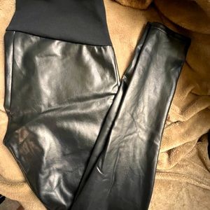 Spanx faux leather leggings NEVER WORN
